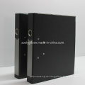 Blau / Schwarz A4 PP Hebel Bogen Datei Ordner mit Metall Edge Protector und Spine Label Pocket